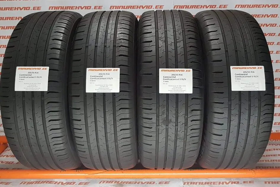 Used summer tire 205/55R16 Continental ContiEcoContact 5 91/H