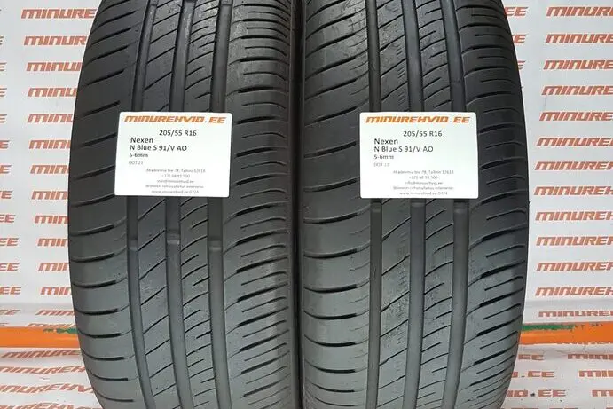 Подержанный летняя шина 205/55R16 Nexen N Blue S 91/V AO