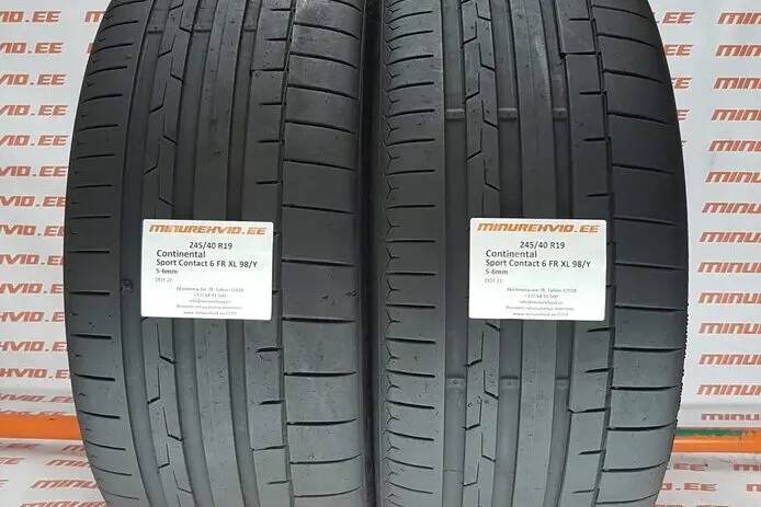 Used summer tire 245/40R19 Continental SportContact 6 FR XL 98/Y MO